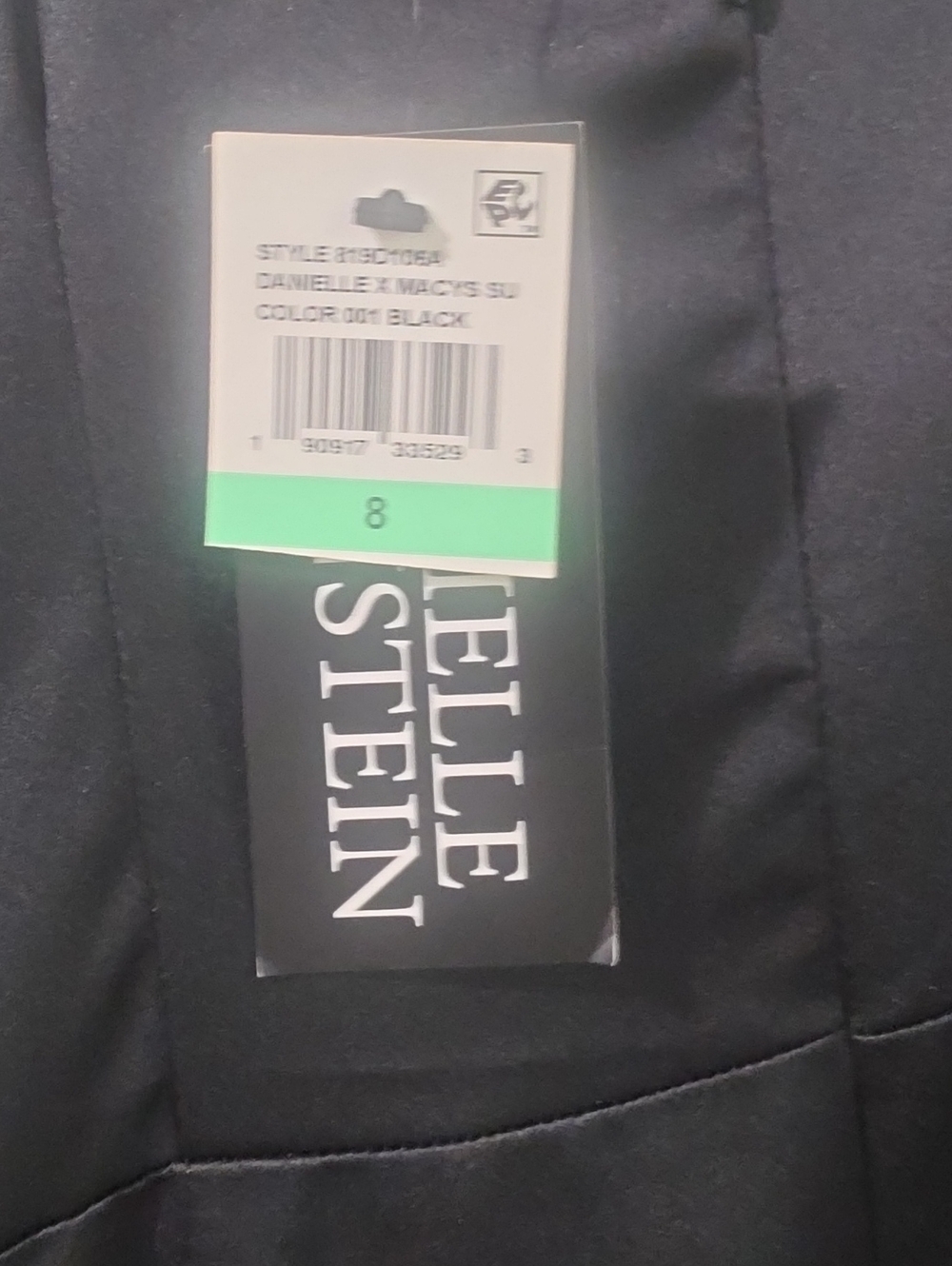 NWT Danielle Bernstein Slip Dress Black SATIN Button-Front $99 ♥️ - Picture 11 of 12
